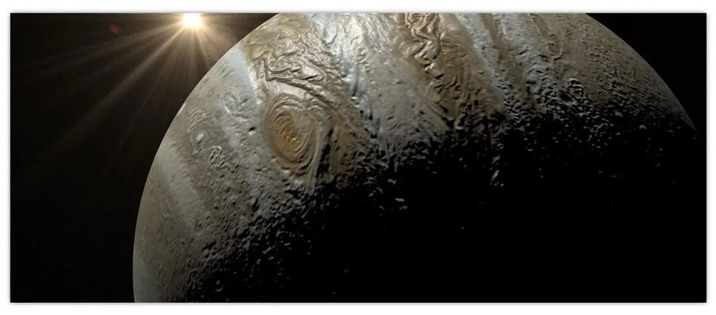 Tablou cu planetă în cosmos (120x50 cm)