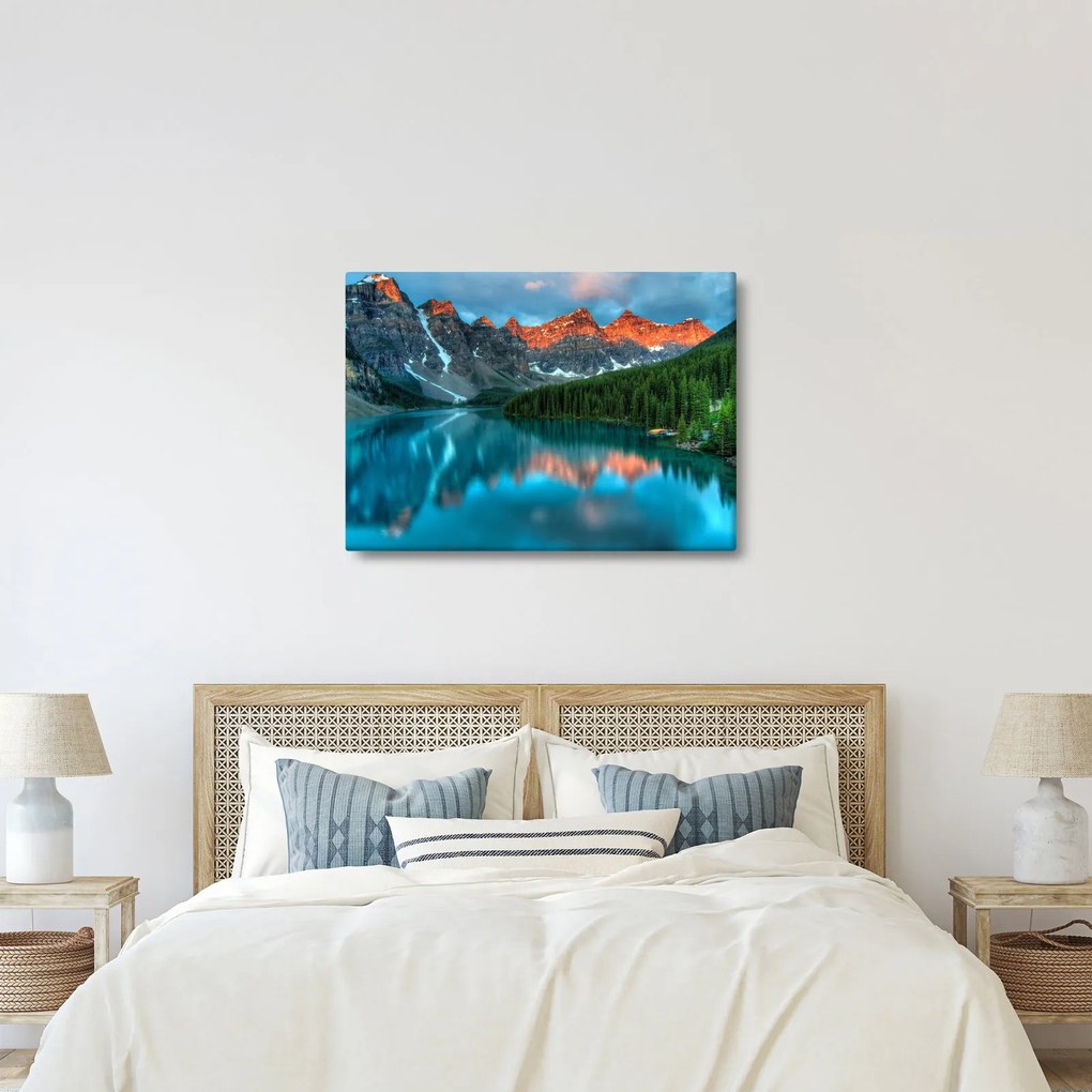 Tablou - Lac turcoaz (70x50 cm)