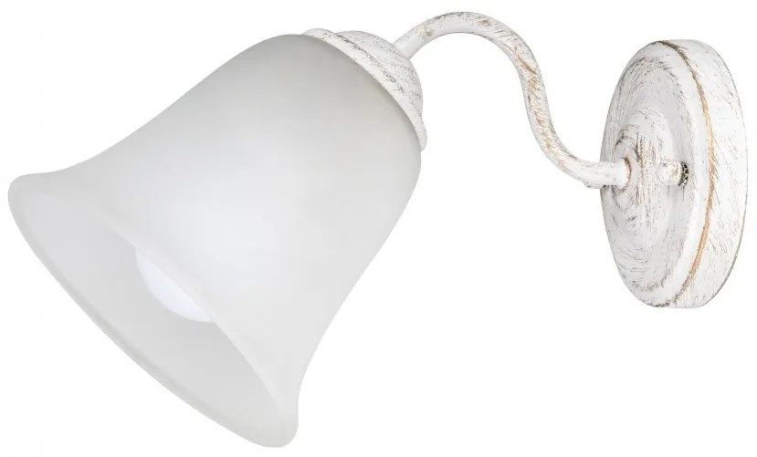 Aplica de perete design clasic FABIOLA alb antic 7259 RX