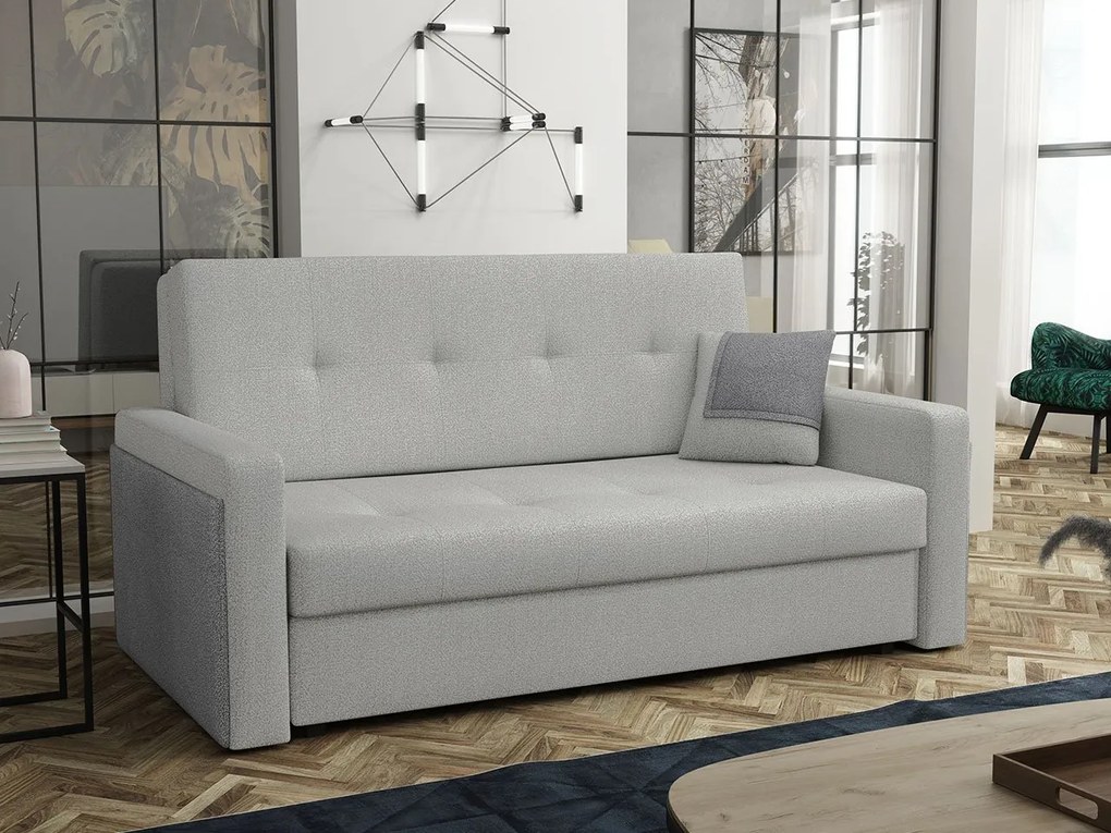 Canapea extensibilă Clovea Mel III (albastru + Gri deschis) (cu sp. depozitare). Promo -17%. 1105499