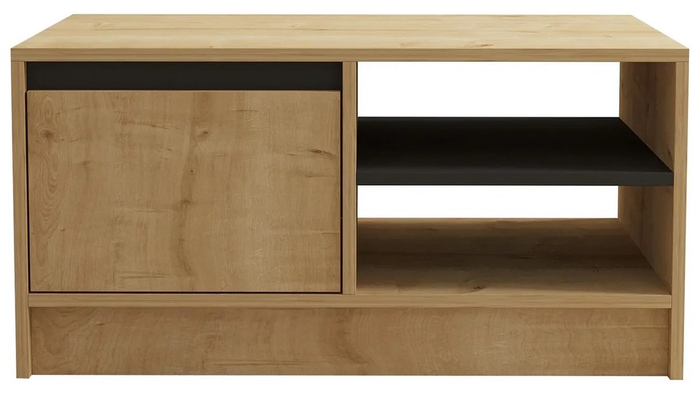 Set mobilier living Sunalerza (Stejar zafir + antracit). 1107149