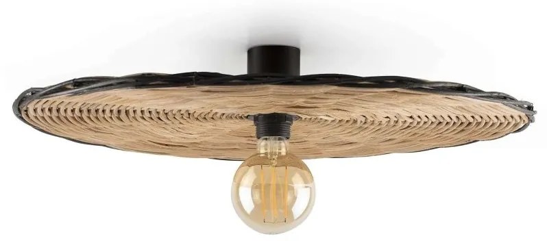 Aplica de perete/tavan design natural din ratan COSTAS 60cm