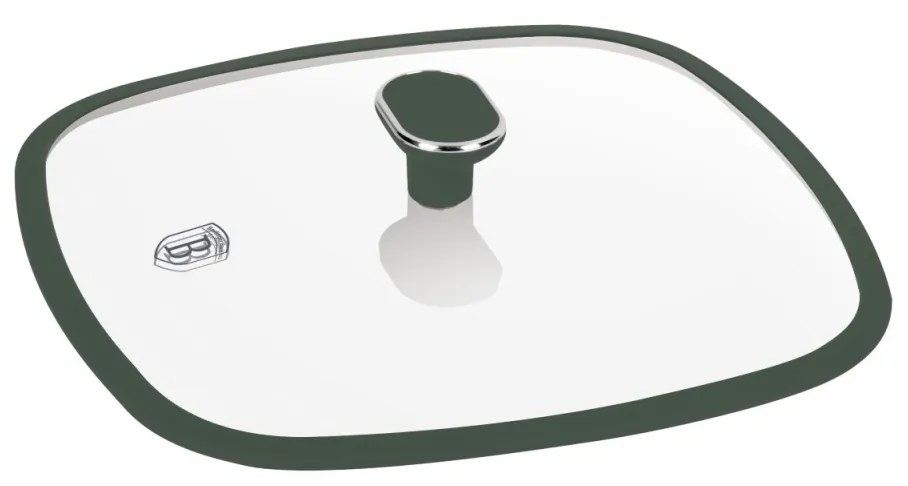 Tigaie grill antiaderenta cu titan 28 cm Green Matte Collection Berlinger Haus BH 8162
