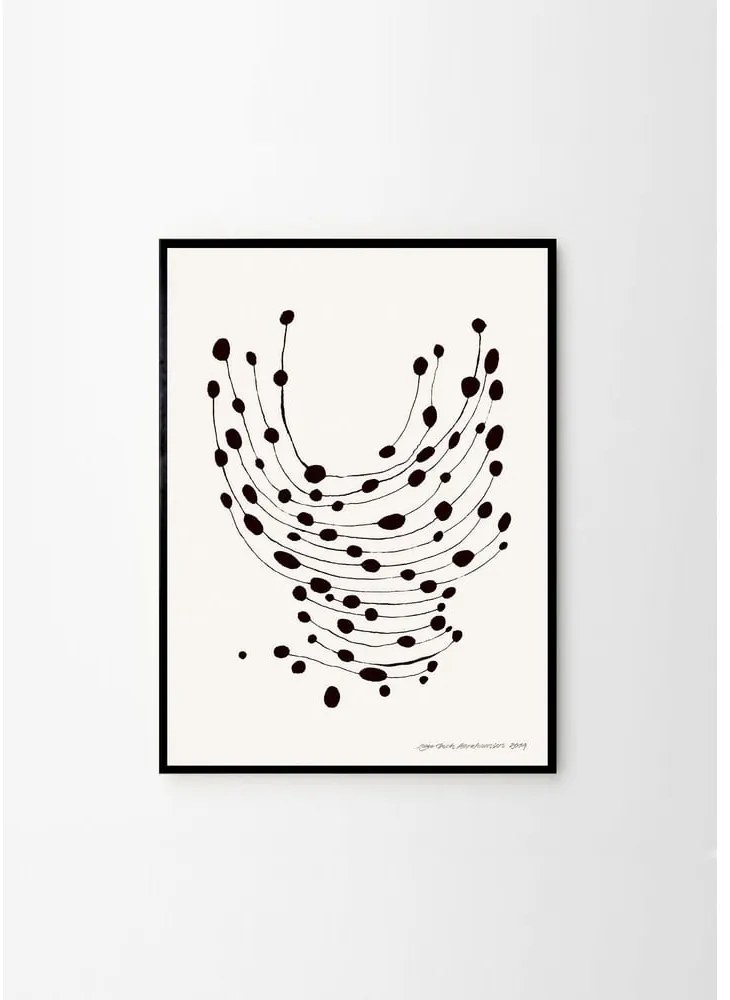 Poster 30x40 cm Dancing Dots – Leise Dich Abrahamsen – The Poster Club