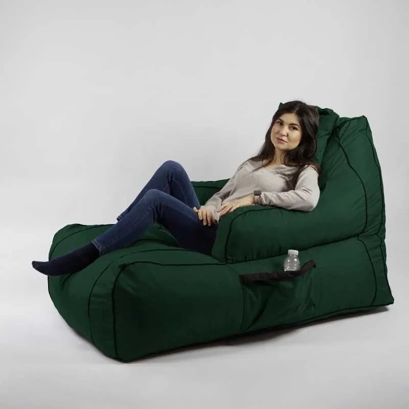 Fotoliu Player Pufrelax, Material Impermeabil - Verde Tuborg