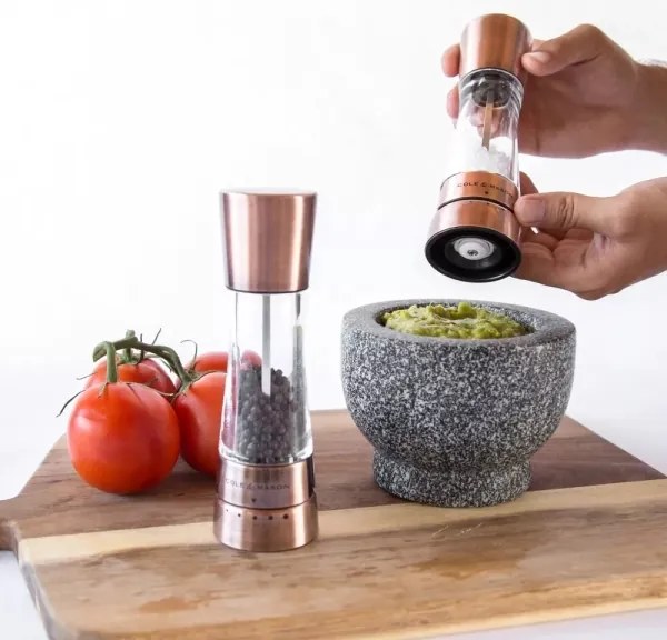 Cole&Mason DERWENT set 2 râșnițe sare și piper, 19 cm, cupru