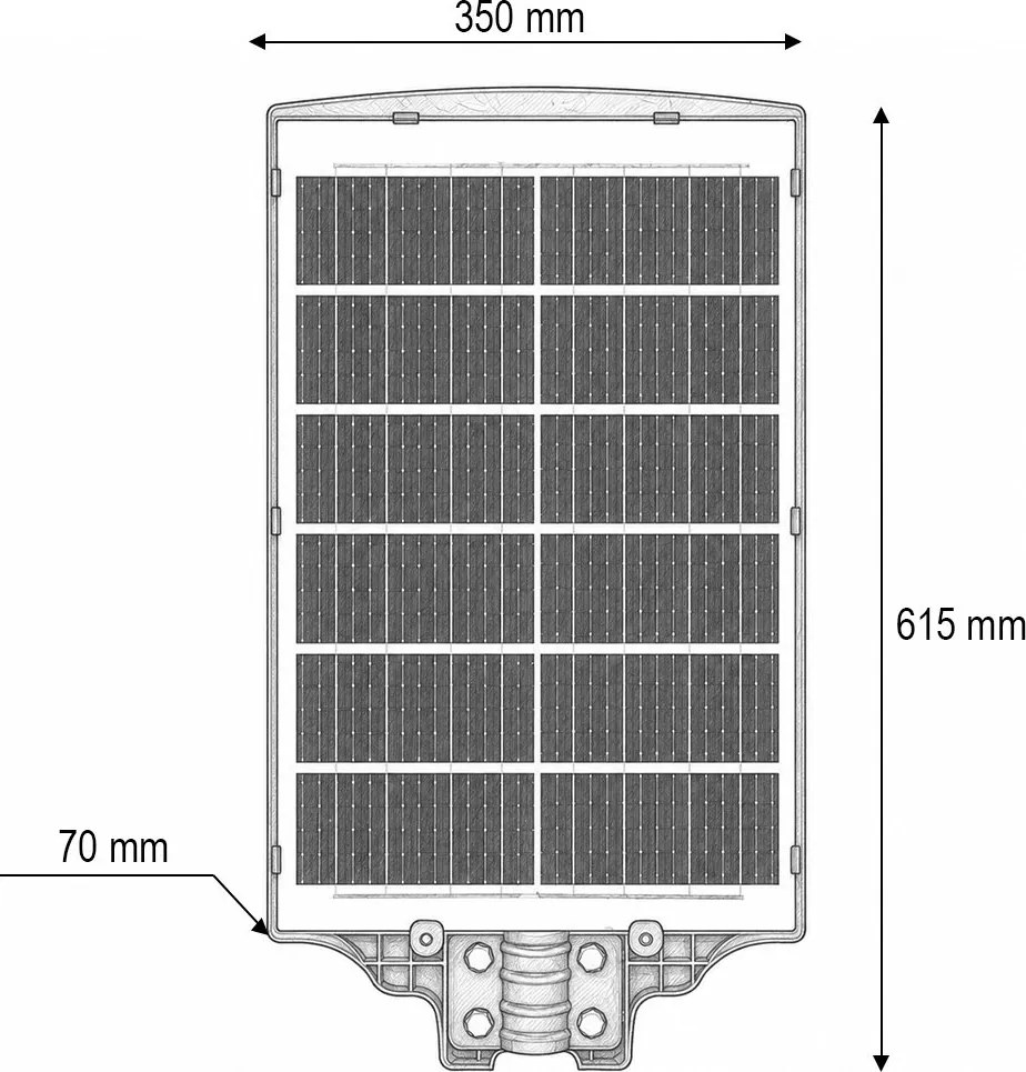 Lampa solara LED iluminat stradal 800W, 6500K, IP65 cu panou solar senzor de miscare telecomanda