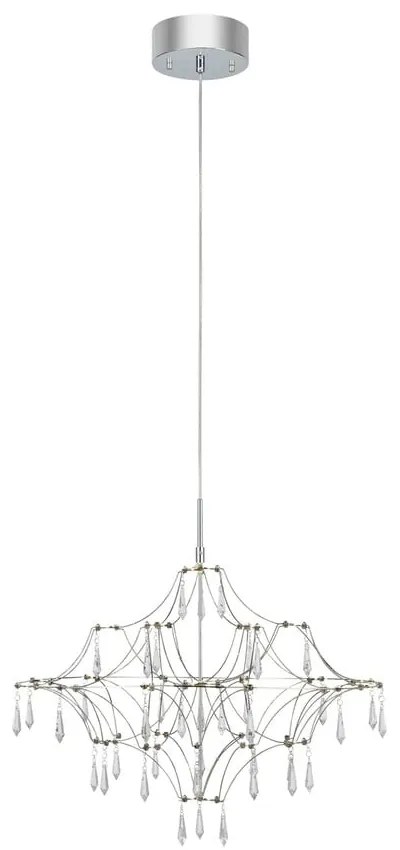 Lustră argintie LED ø 60 cm Efesos – Markslöjd