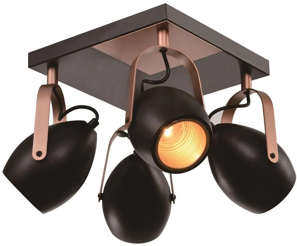 Candellux Anica lampă de tavan 4x40 W negru 98-83128