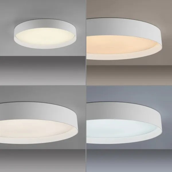 Schöner Wohnen 14595-16 - Plafonieră dimabilă TAVOLI LED/34W/230V albă + telecomandă