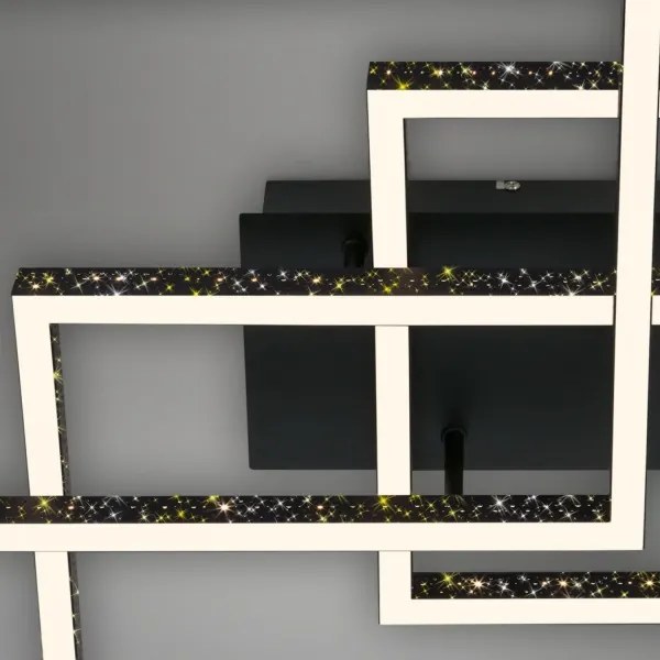 Plafonieră LED dimabilă Brilo FRAME LED/57W/230V 3000K negru