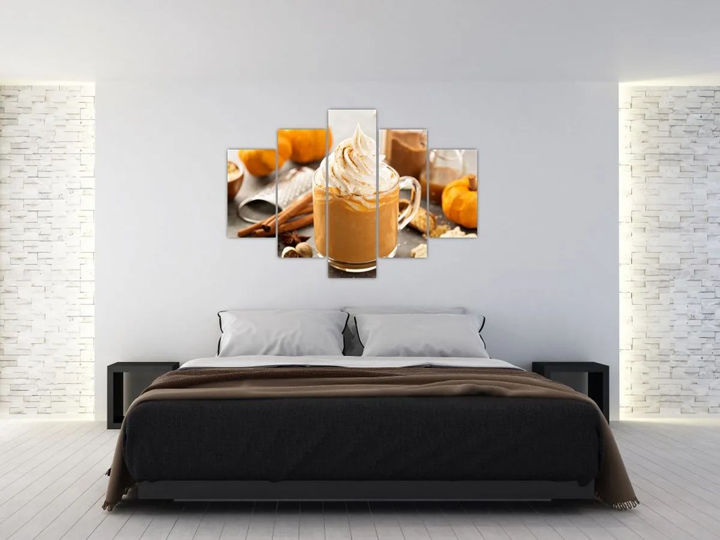 Tablou - Cafea cu lapte de dovleac (150x105 cm)