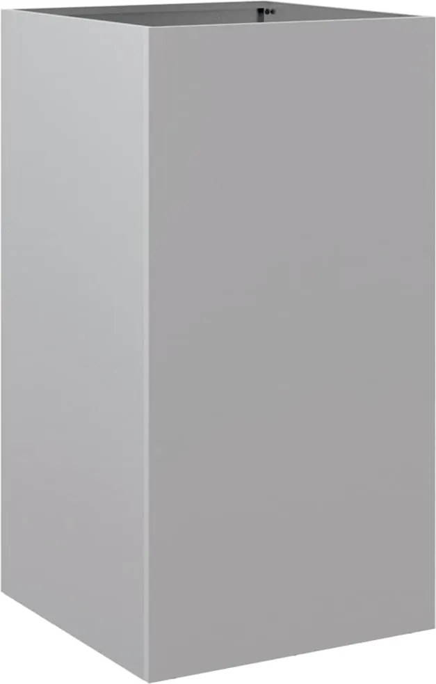 vidaXL Jardinieră, argintiu, 42x38x75 cm, oțel galvanizat