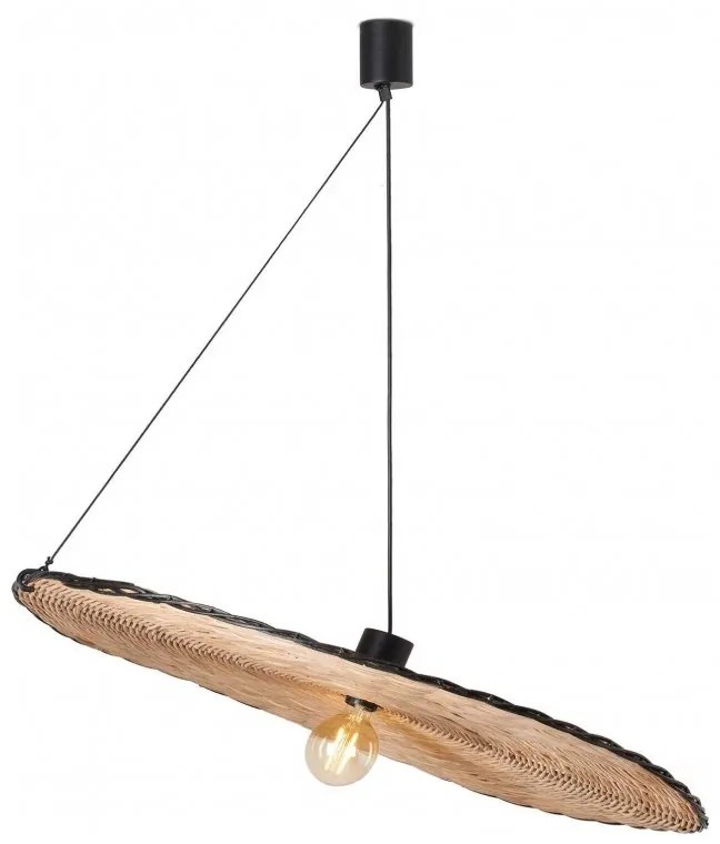 Lustra / Pendul suspendat design natural din ratan COSTAS 100cm