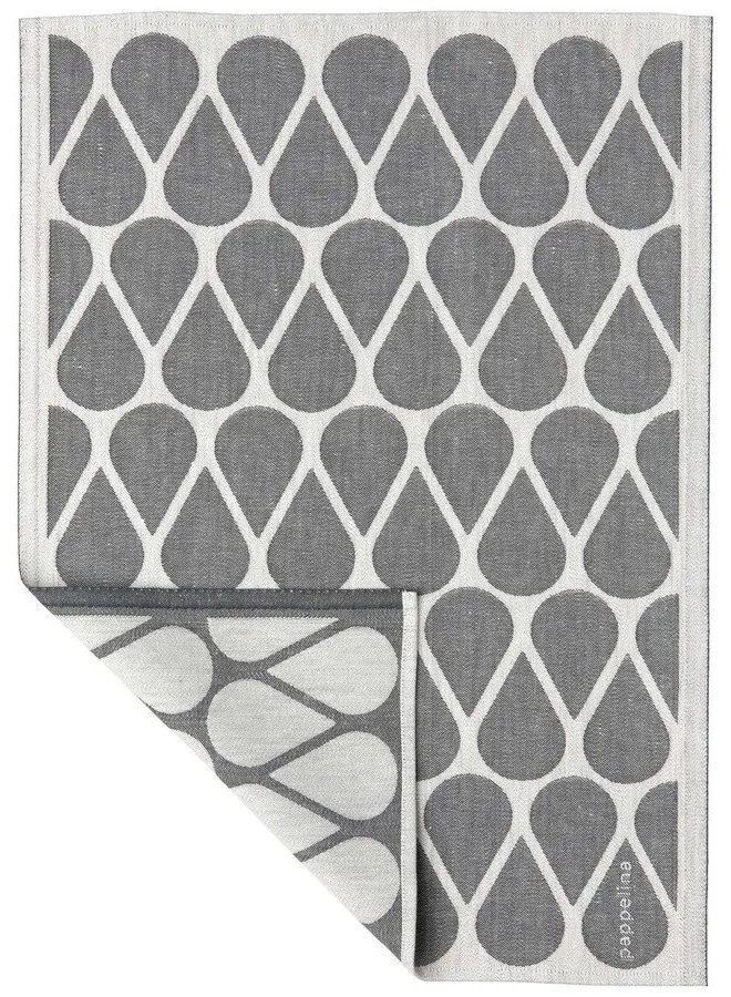 Prosop de vase din amestec de in 46x66 cm Otis Charcoal – Pappelina