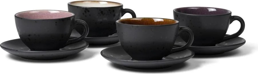 Cești negre 4 buc. din ceramică 240 ml Gastro Black/Mix – Bitz
