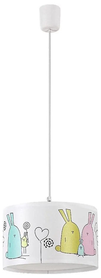 Lustră pe cablu pentru copii Rabalux 72166 FLAPPY 1xE27/40W/230V