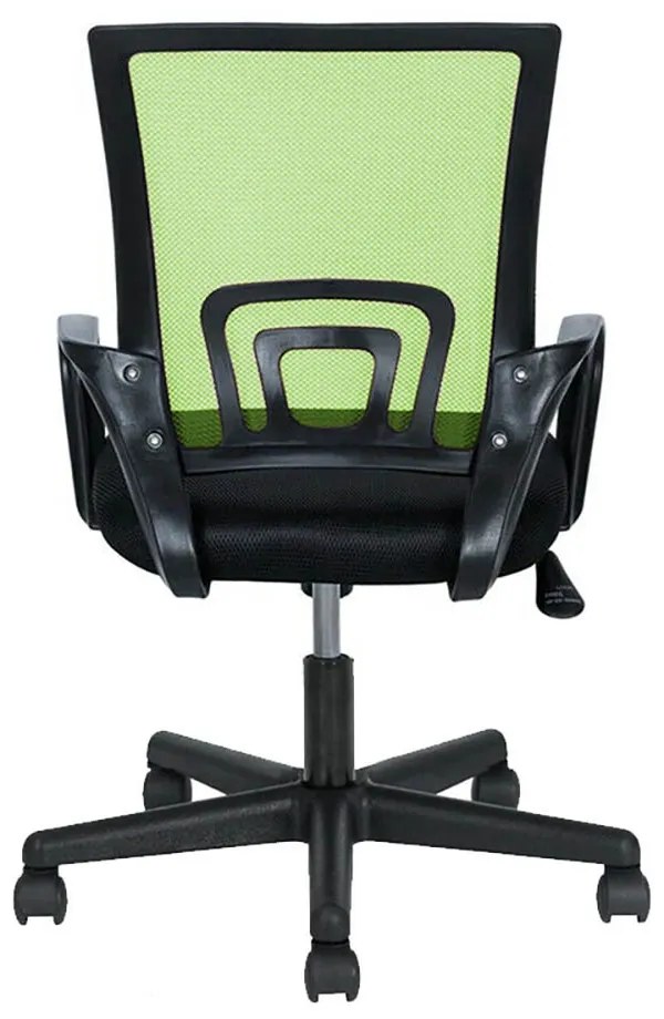 Scaun de birou rotativ cu cotiere-verde