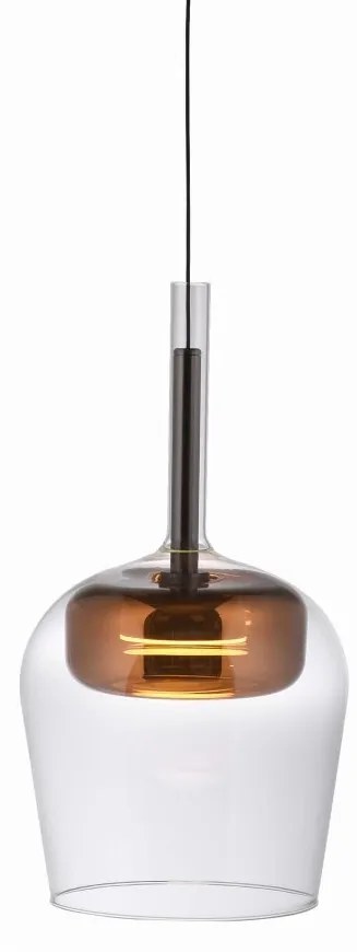 Pendul LED Smart cu Telecomanda, CCT, Sticla, Cupru, Q-KON