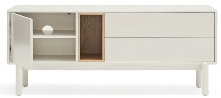 Comodă TV crem 140x56x40 cm Corvo – Teulat