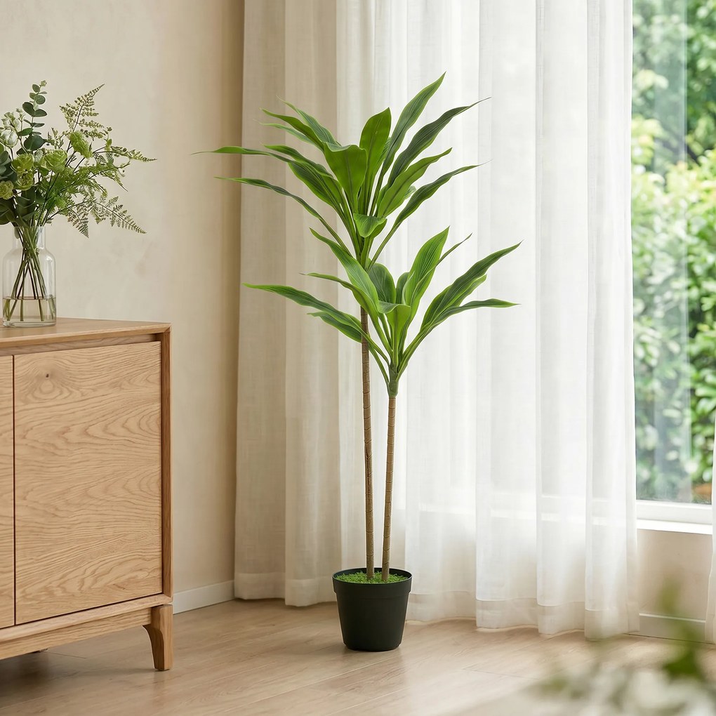 HOMCOM arbori decorativi artificiali mari pentru birouri, intrări, interior, plante decorative false | Aosom Romania