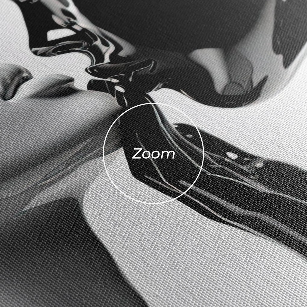 Tablou Canvas, 60x120cm, Dormitor si Living, Moderne, Alb negru, Feminine Sculpture