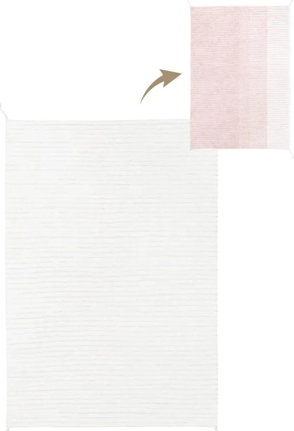 Covor roz deschis din bumbac 120x160 cm Gelato Pink – Lorena Canals