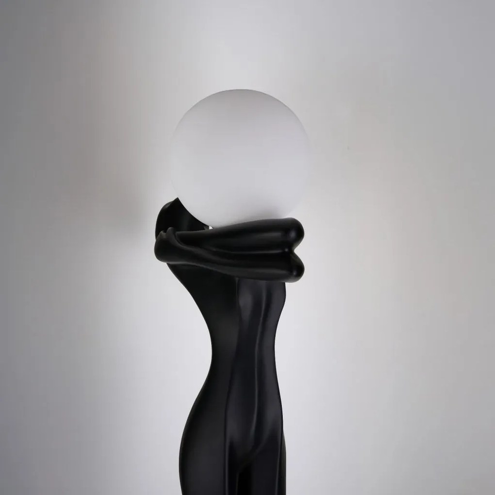 Figurina design decorativ cu iluminat HESTIA BLACK