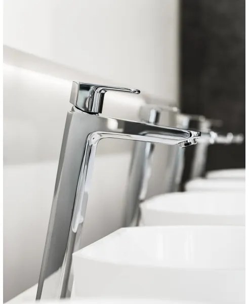Ravak X070130 - Baterie lavoar FREE 33,4 cm crom lucios