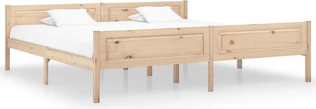 vidaXL Cadru de pat, 200x200 cm, lemn masiv de pin