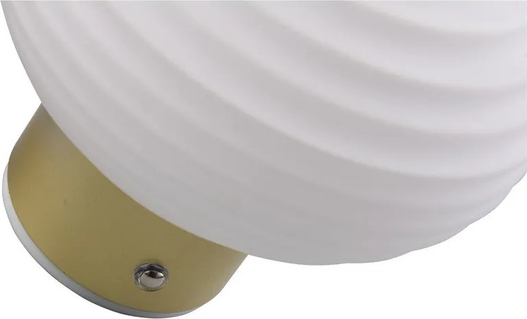 Aplică de perete albă LED din sticlă cu USB ø 15,5 cm Earl – Reality