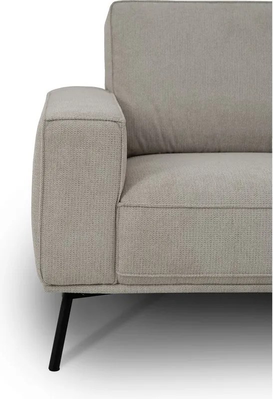 Colțar grej cu tapițerie din chenille (cu colț pe partea dreaptă/în formă de ”L”) Amsterdam – Scandic