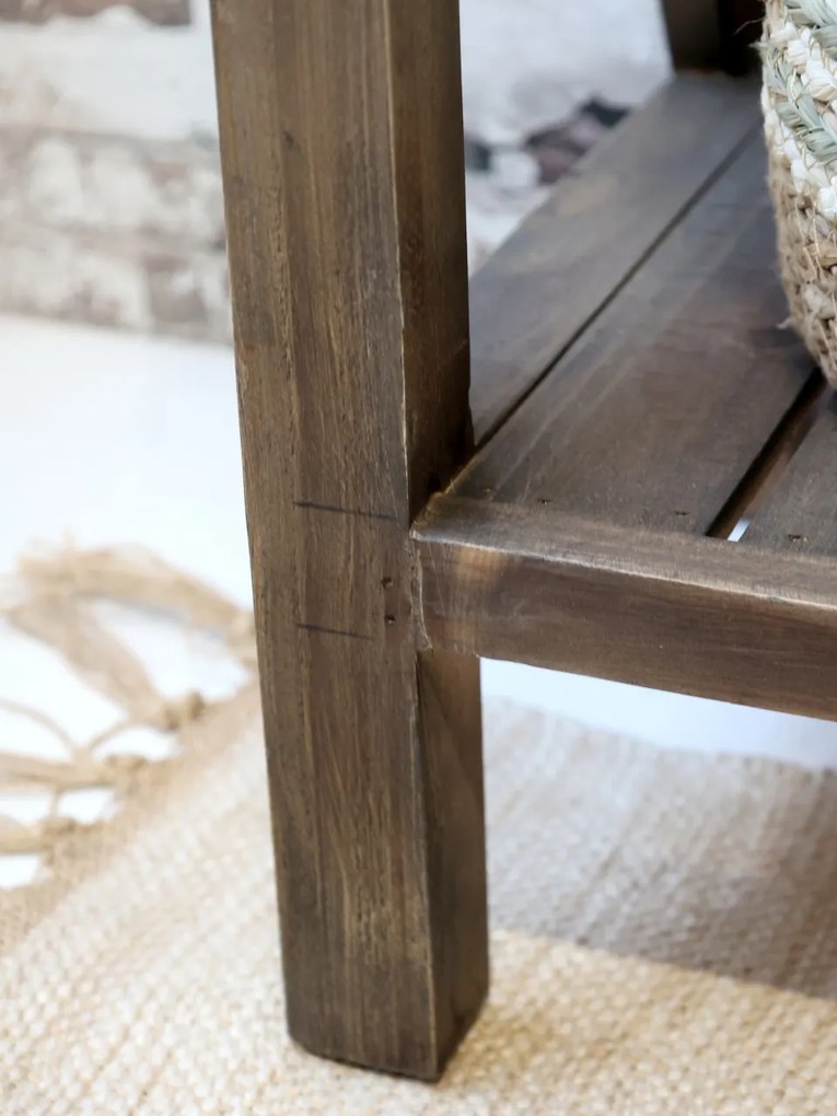 Consola din lemn masiv, aspect rustic, Jad