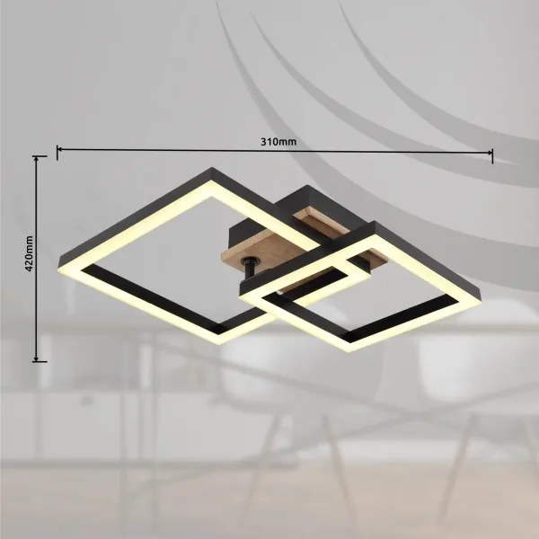 Plafonieră LED Globo 672840-15 BARD LED/15W/230V