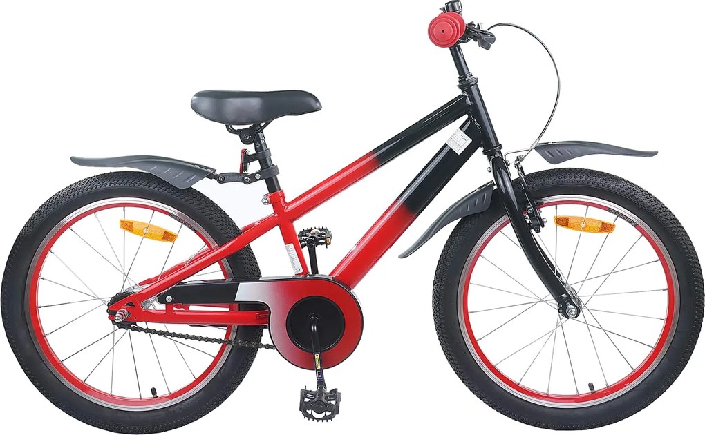 vidaXL Bicicletă pentru Copii 22 Inci pentru 7-12 ani Albastru Negru