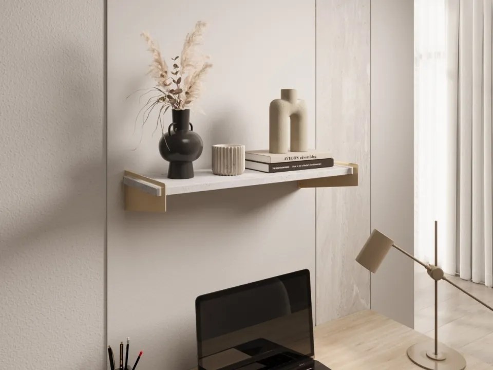 Raft suspendat, Ovo, ADRK Furniture (Culoare: Alb / Alb Lucios)