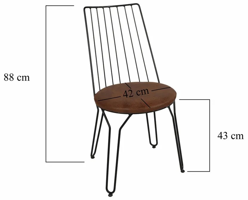 Set de scaune de sufragerie Ada Brown, 2 buc.