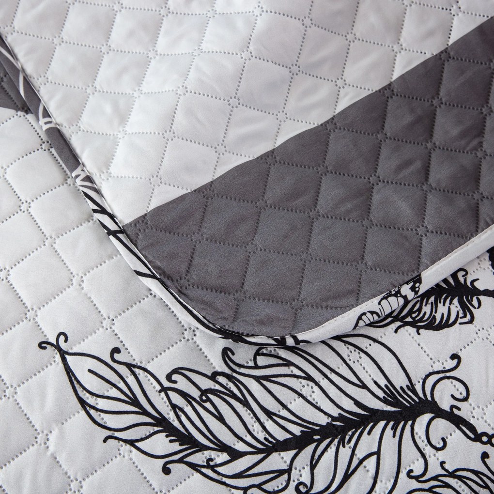 Cuvertura de pat TIRSO gri-alb Dimensiune: 170 x 210 cm