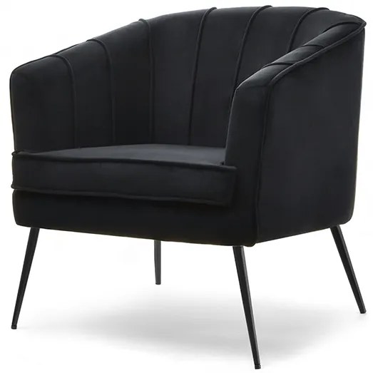 Fotoliu Etimee F (negru + auriu). Promo -10%. 1110029