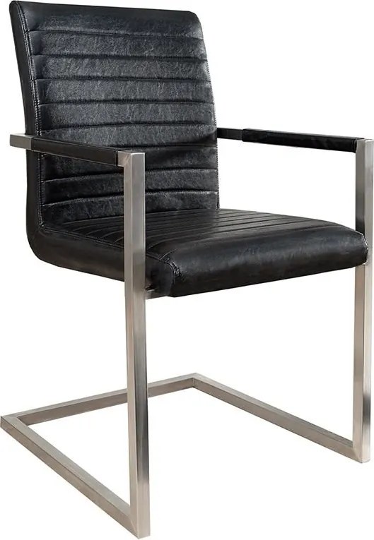 Set de 2 scaune moderne, dining sau birou, Imperial negru antic A-37079 VC