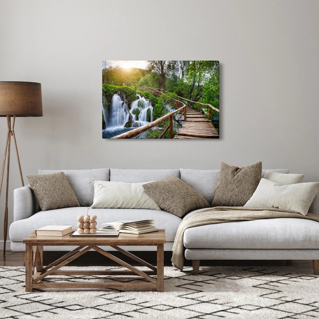 Tablou - Lacurile Plitvice (90x60 cm)