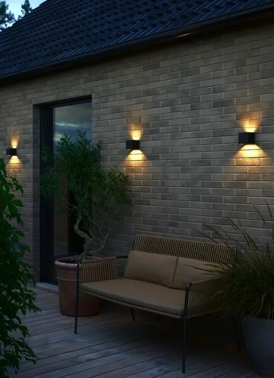 Aplica LED de exterior ambientala stil nordic IP44 Milda negru