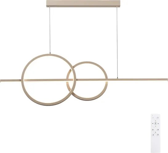 BRILAGI - Lustru LED reglabil pe cablu SIGNATURE LED/53W/230V 120 cm bej + telecomandă