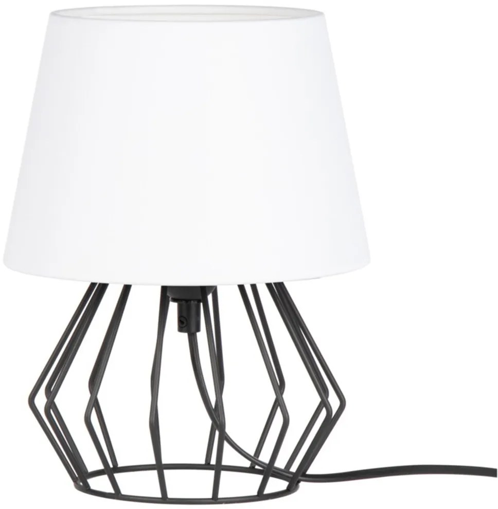 Lampă de masă Spot-Light 7667104 MANGOO 1xE27/40W/230V alb/negru