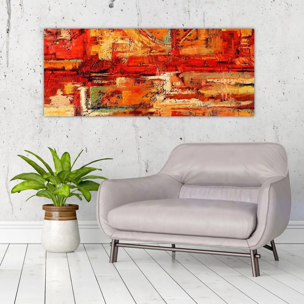 Tablou cu pictură pe pereți (120x50 cm)