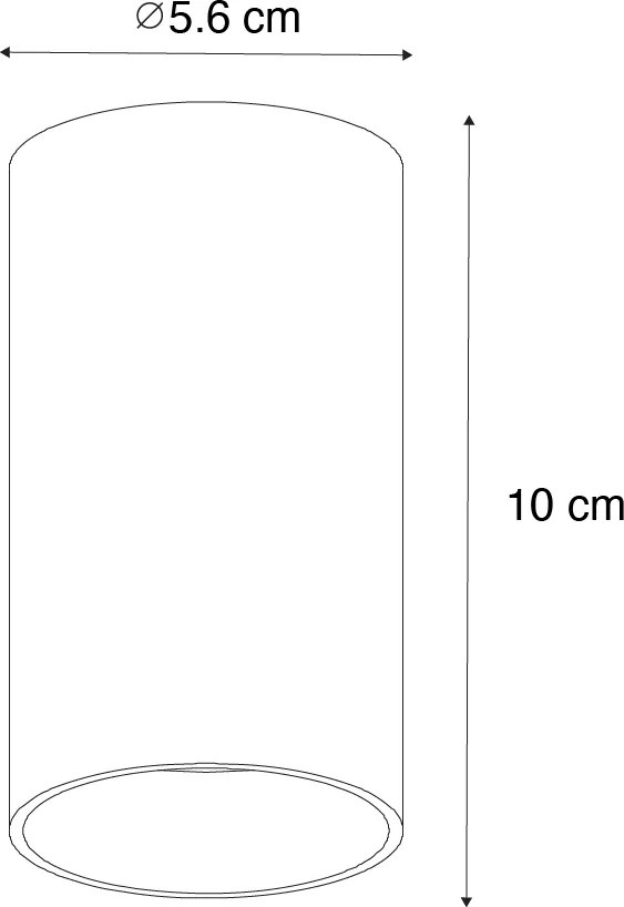 Set de 4 spoturi moderne bronz închis 5,5 cm - Tuba