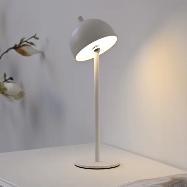 Schöner Wohnen 19244-16 - Lampă de masă LED BELLIS, dimabilă, LED/2,5W/5V IP54, albă