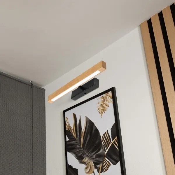 Lampă LED pentru tablouri VERDE LED/5,5W/230V 3000K 46 cm stejar/negru