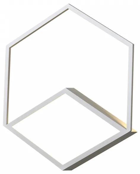 Aplica perete moderna alba minimalista cub Kubick M