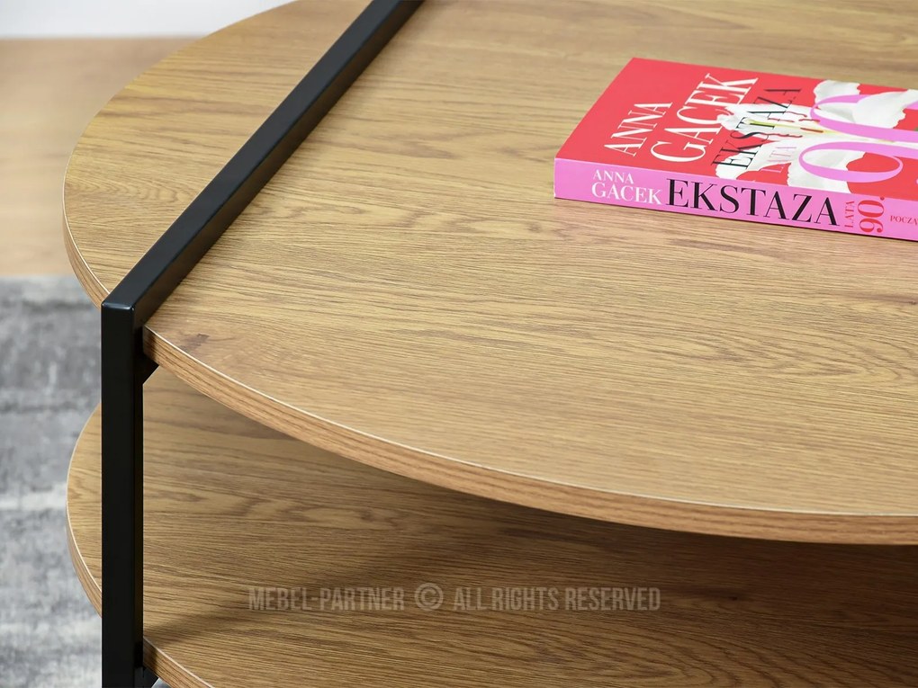 Măsuță de cafea Dario (stejar + negru). 1111597